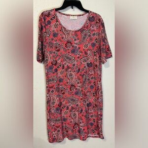 Peach colored T-shirt Dress Sz XL